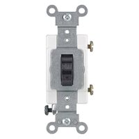 Leviton 単極AC静音スイッチ ブラック (CS120-02E)