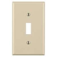 Leviton ウォールプレート ライトアーモンド 1ギャング (80701-00T)