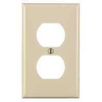 Leviton 2連式ウォールプレート ライトアーモンド 1ギャング