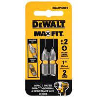 DeWalt Max Fit プラススクリュードライバービット2点セット (DWA1PH2MF2)