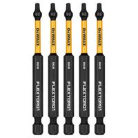 DeWalt FlexTorq スクエア ドライバービット 5個入 (DWAF3SQ2IR5)