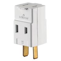 Leviton コンセントアダプター ホワイト (C26-00531-0WH)