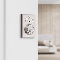 Kwikset Powerbolt 電子デッドボルト サテンニッケル (992400-004)