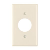 Leviton コンセントウォールプレート 1ギャング アーモンド (78004-000)