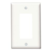 Leviton ウォールプレート 1ギャング ホワイト ( 80601-00W)