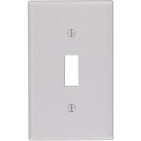 Leviton トグルウォールプレート 1ギャング グレー 25枚セット (87001-000)