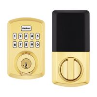 Kwikset Powerbolt 電子デッドボルト ポリッシュドブラス (992400-001)