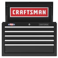 Craftsman S1000 5段引き出し式スティール製ツールチェスト (CMST22656BK)