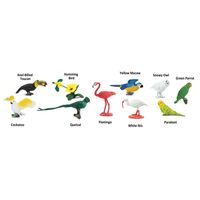 Safari Ltd Toob エキゾチック鳥玩具11点セット (680404)