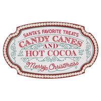 Gerson Holiday Santa's Favorite Treats サイン  6個セット (2655510)