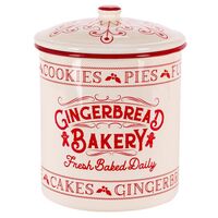 Gerson Gingerbread Bakery クッキージャー 4個セット (2604670AH-M)