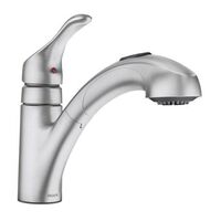 Moen Renzo ステンレススティール製プルアウトキッチン蛇口 (CA87316SRS)