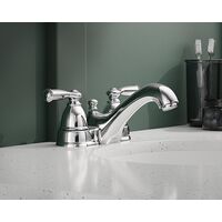 Moen Banbury バスルーム蛇口 クロム仕上げ (WS84912)