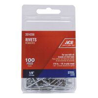Ace リベット 100個入- 5パック (2014256A) / RIVET ST1/8X1/8ACE PK100