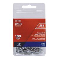 Ace リベット 100個入- 5パック (2014256A) / RIVET ST1/8X1/8ACE PK100