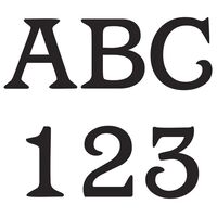 Hillman 文字＆ナンバー88点セット 4インチ ブラック 6個セット (843439)