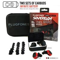 Plugfones Sovereign Duo 完全ワイヤレス耳栓 (PSD-BRBB)