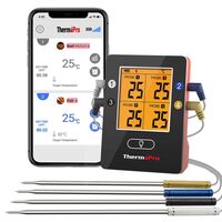 ThermoPro TP25W 液晶表示式Bluetooth 対応グリル＆肉用温度計 (TP25W)