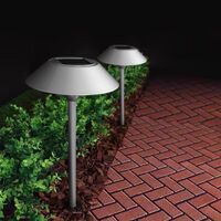 Feit OneSync ソーラーパワー式LED通路ライト ブラッシュニッケル (PATH/SYNC/SOLNK)