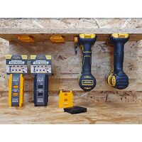 StealthMounts Dewalt Snapfit ABSツールホルダー 4個入 (TM-DW18-YLW-4)