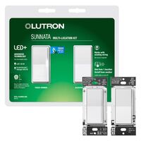 Lutron Sunnata ロッカー調光器 ホワイト (STCL-153MRH-WH)