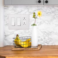 Lutron Claro ウォールプレート ライトアーモンド 3ギャング (CW-3-LA)
