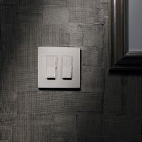 Lutron Claro ウォールプレート 2ギャング ライトアーモンド (CW-2-LA)