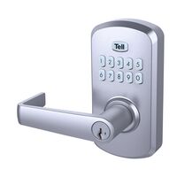 Tell Manufacturing 電子キーパッドエントリーロック クロム ( CL103930)