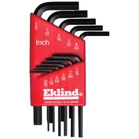 Eklind　L型六角トルクスレンチ 11本セット (10111) /HEX KEY SET 11PC SHT ARM