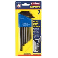 Eklind  7本入り六角トルクスレンチセット (13607) / HEX KEY BALLDRIVE 7PC MM