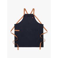 Hedley & Bennett Crossback 3ポケット付エプロン ミッドナイトブルー (850056653961)