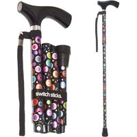 Brazos Walking Sticks バブル柄折り畳み式ステッキ (502-2000-5100)