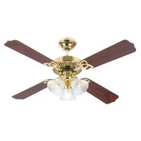 Westinghouse シーリングファン 42インチ ポリッシュドブラス ブラウン (7311948)