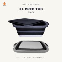 Drip EZ シリコン製準備用タブ ブラック XL (TUBV2-XL-1-BL)
