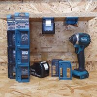 StealthMounts Makita 18V LXT バッテリーホルダー ブルー 6個入 (BM-MK18-BLU-6)