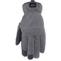 ACE 男性用ワークグローブ ブラック＆グレー Lサイズ (7716LN-999-ACE)