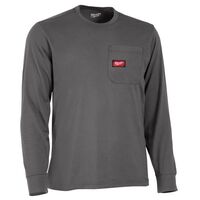 Milwaukee Gridiron 長袖Tシャツ グレー XXLサイズ (606G-2X)