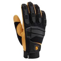 Carhartt 男性用ナックラーグローブ ブラック＆イエロー Lサイズ (GD0796MBLKBLY-L)