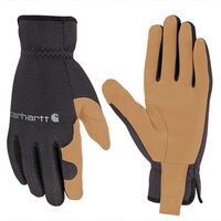 Carhartt 男性用ワークグローブ ベージュ＆ブラック Lサイズ (GD0794MBLKBLY-L)