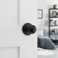 Kwikset Polo 通路用ノブ マットブラック (92001-622)