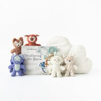 Slumberkins Weathering the Storm 枕＆本セット (BBB-PLW-CLOUD)
