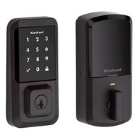 Kwikset Halo 電子タッチパッド式デッドボルト アイアンブラック (939WITSCR514SMT)