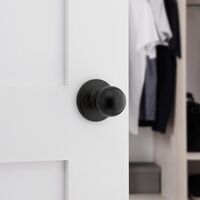 Kwikset Polo 通路用ノブ マットブラック (94880-631)