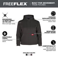 Milwaukee Freeflex 女性用パーカー ブラック Sサイズ (F251B-S)