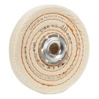 Dico  コットン製バッフィングホイール (527-40-4) / WHEEL BUFF 4" SPIRAL SEW