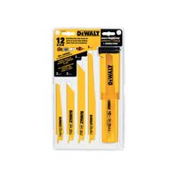 DeWalt  バイメタル製 レシプロソーブレード 12点セット (DW4892) / RECIP SAWBLD SET BM 12PC