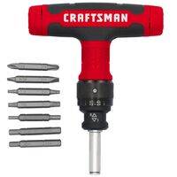 Craftsman Speeddrive T型ハンドルドライバー＆ビット15点セット (CMHT68135)