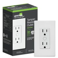 Leviton Decora Smart 改ざん防止コンセント 2個セット (D215R-R02-1RW)