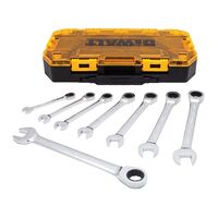 Dewalt SAE ラチェットコンビネーションレンチ8点セット (DWMT74733)