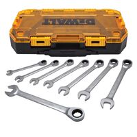Dewalt メートル法ラチェットコンビネーションレンチ8点セット (DWMT74734)